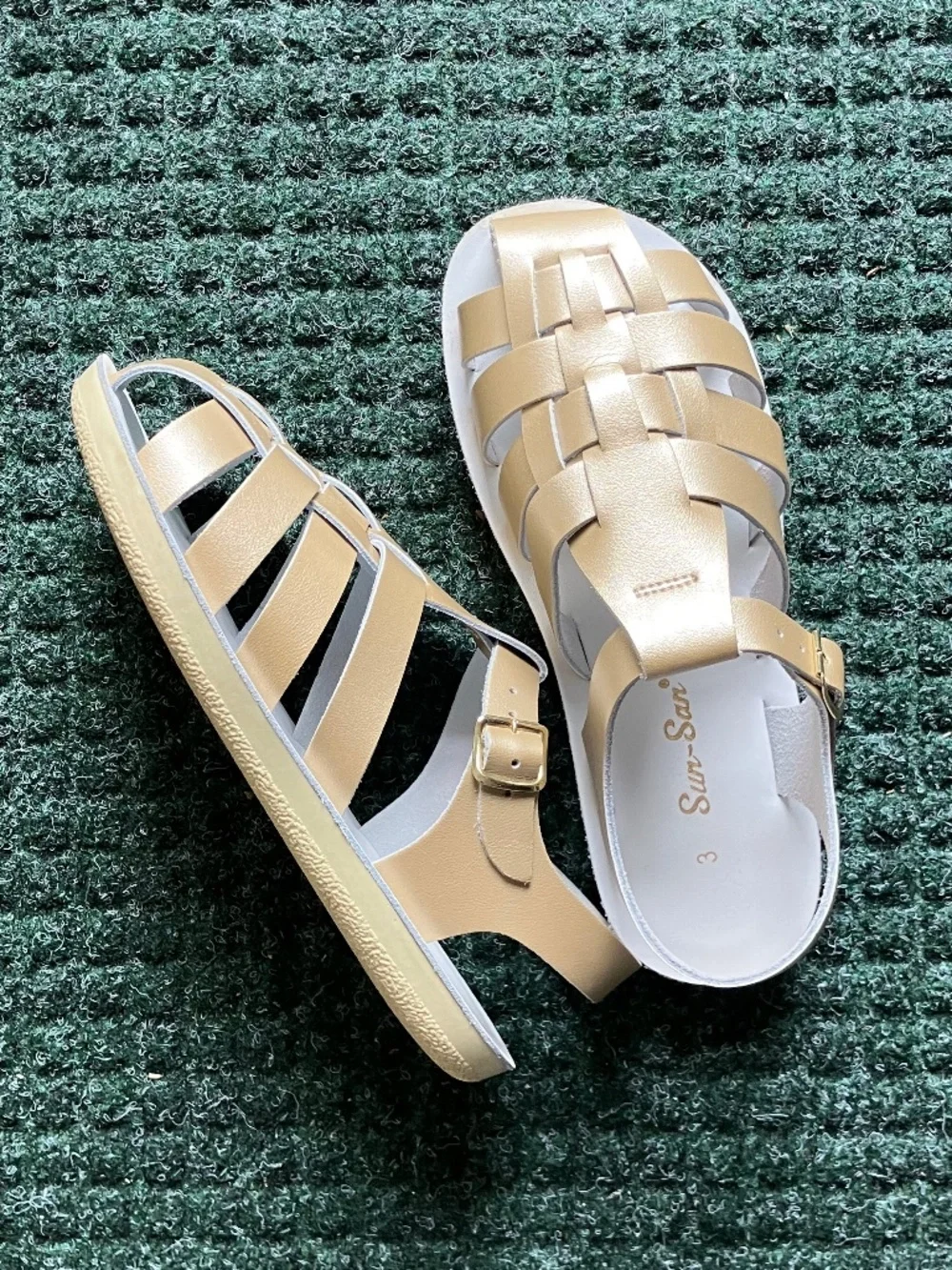 Kids Sun San Sailor Saltwater Sandal (size 3)